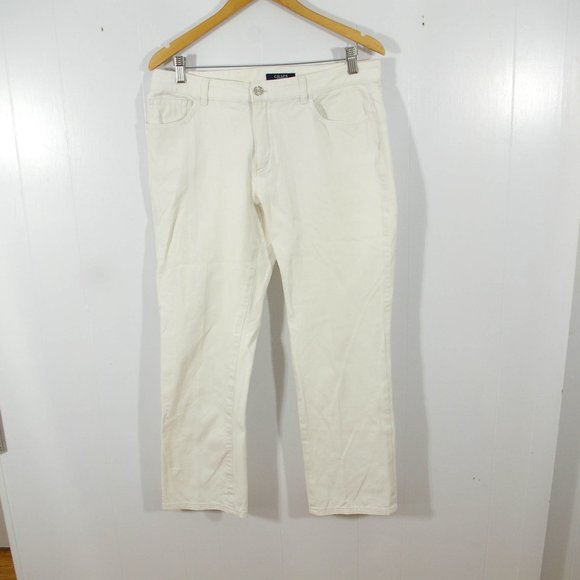 Chaps | Jeans | Chaps Capris Jeans Pants Womens 32x26 White Casual Denim  Stretch Cropped | Poshmark
